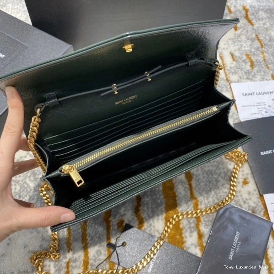 Tony Luxuries CHAIN CASSANDRE MATELASSÉ WALLET YSL 0820